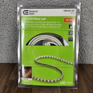 Commercial Electric LED Ribbon Light 13.2 ft Soft White Indoor Outdoor Dimmable